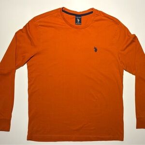 Polo by Ralph Lauren Men's Bright Orange Long Sleeve Size Medium